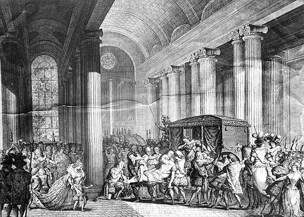 Retour du corps de Henri IV au Louvre après son assassinat