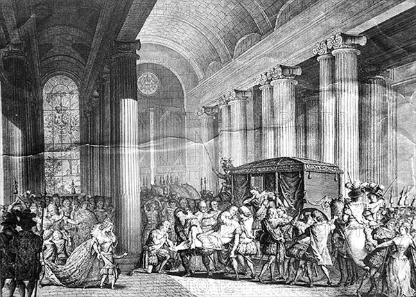 Return of the body of Henri IV to the Louvre after his assassination