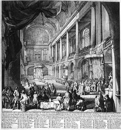 Reception of the Knights of the Order of the Holy Spirit in the chapel of Versailles