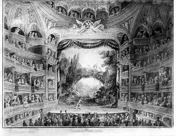 Spectacle à la Comédie Française (début de la Révolution).