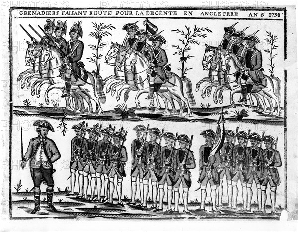 1798. Popular image. Pomegranates on the way for England.