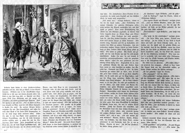 Goethe. Illustration de Wilhelm Meister.