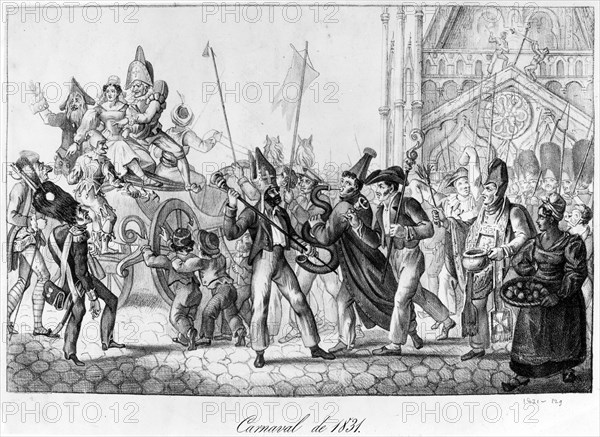 Carnaval de 1831 : le sac de Saint Germain l'Auxerrois.