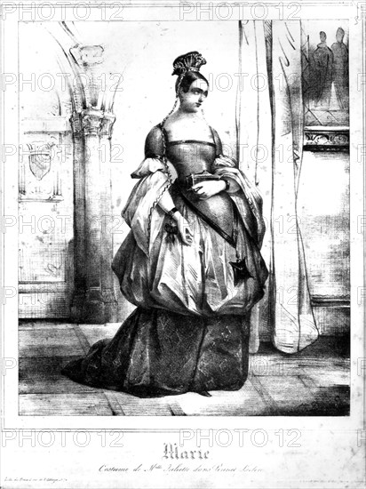 Juliette Drouet en costume de théâtre.