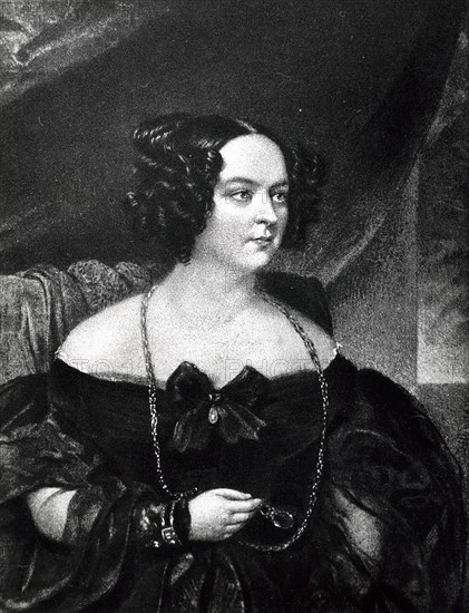 Evelina Rzewuska, Hanska countess.  Polish(1801-1882).