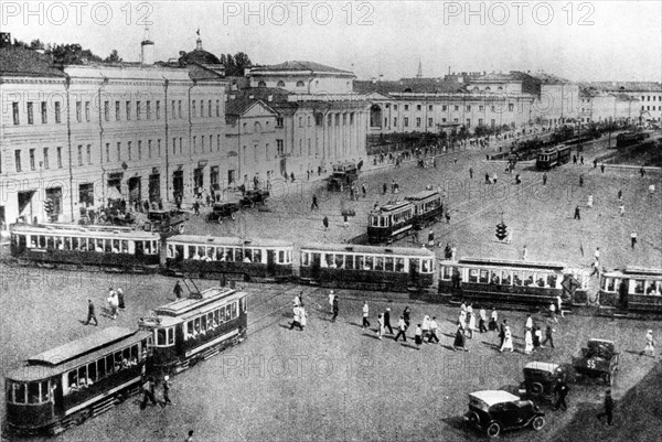 Russie. Moscou en 1920.