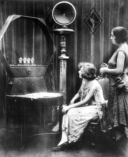 1930.  First radio sets (receiving with lamps).