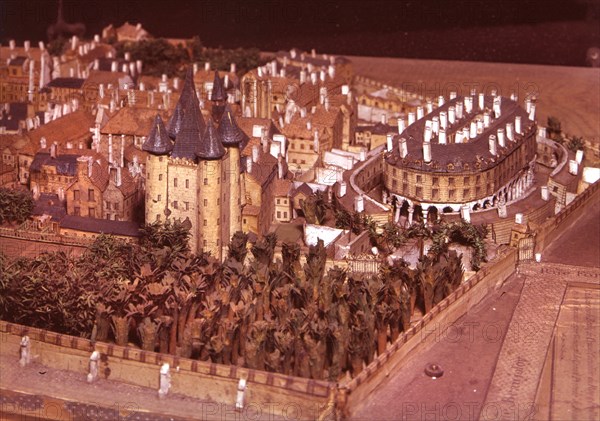 Le Temple et le quartier du Temple (maquette). Musée Carnavalet.