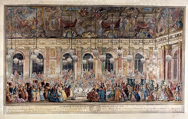 Bal des Ifs dans la galerie des Glaces à Versailles