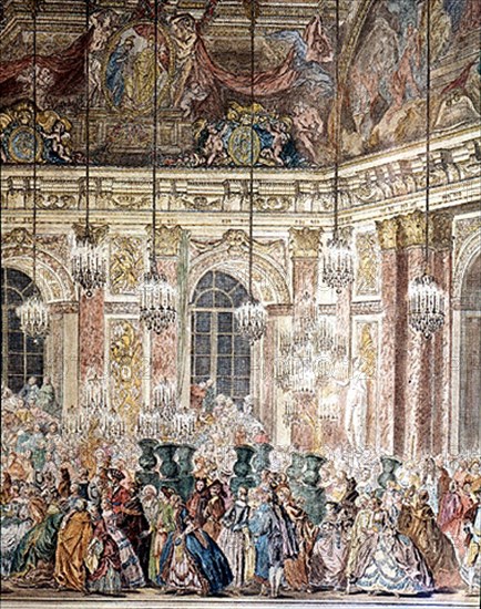 Bal des Ifs dans la galerie des Glaces à Versailles