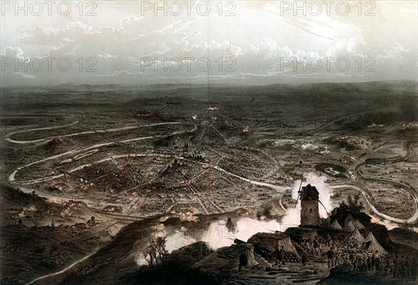 Siège de Paris.1870,  Bombardement