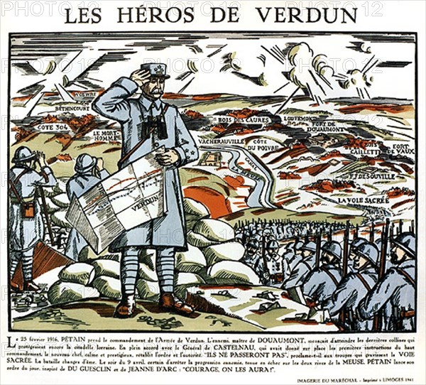 Propaganda for the Pétain marshal.  1941