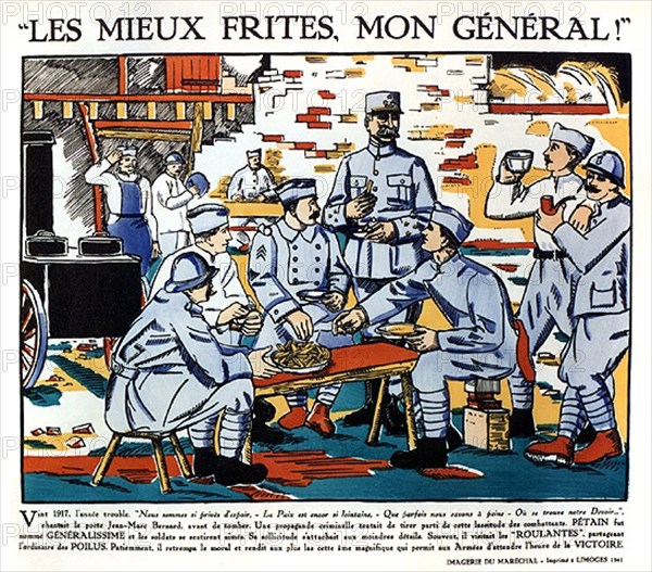 Propaganda for the Pétain marshal.  1941