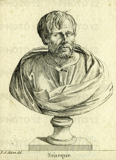Sénèque le Philosophe, précepteur de Néron. 1er siècle après J-C.