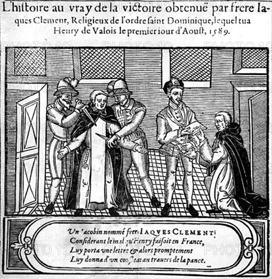 Assassination of Henri III, in Saint-Cloud,