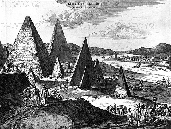 Les pyramides d'Egypte. Par Van der Aa.