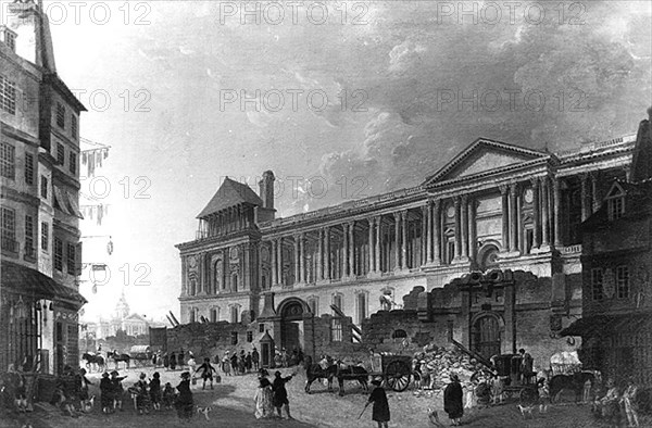 The colonnade of the Louvre and destruction of the old wall