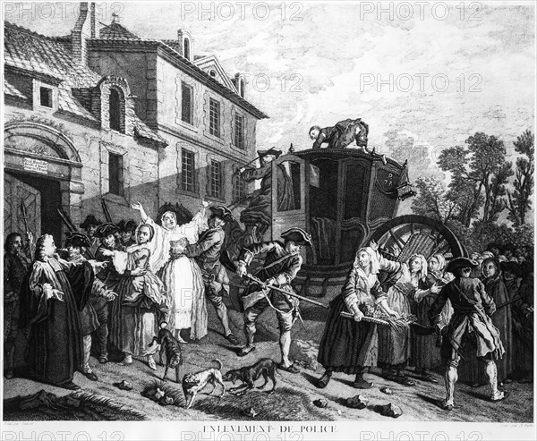 Arrest of the prostitutes who will be sent to the colonies.