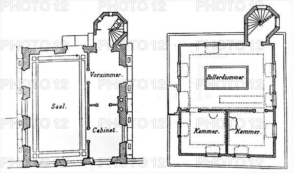 Plan du pavillon pour la régénération physique . Cagliostro.