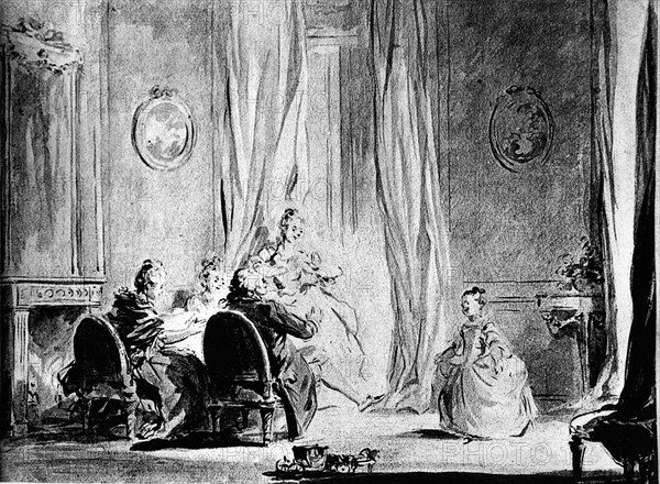 Family circle by Fragonard.