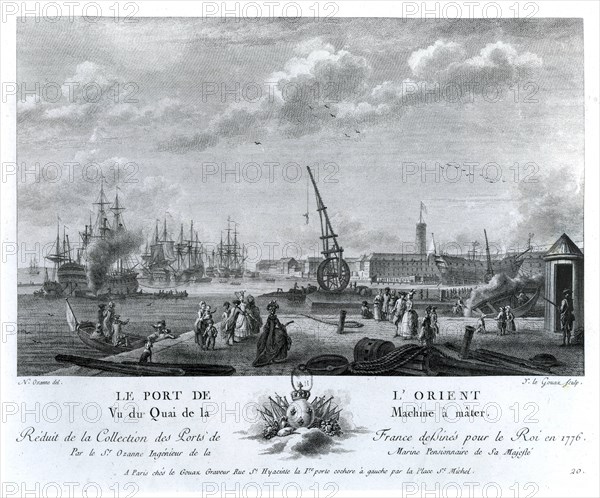 Engraving of the wearing of Lorient