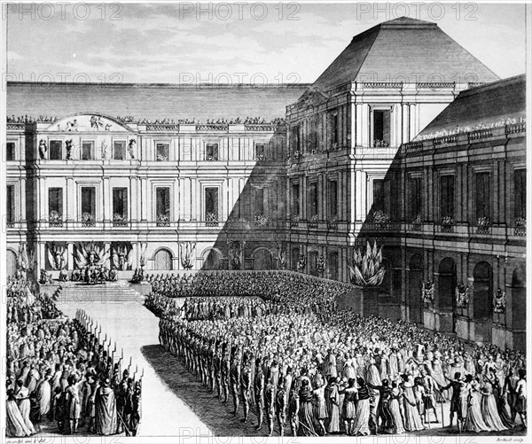 Fête donnée en l'honneur de Napoléon Bonaparte après Campo-Formio