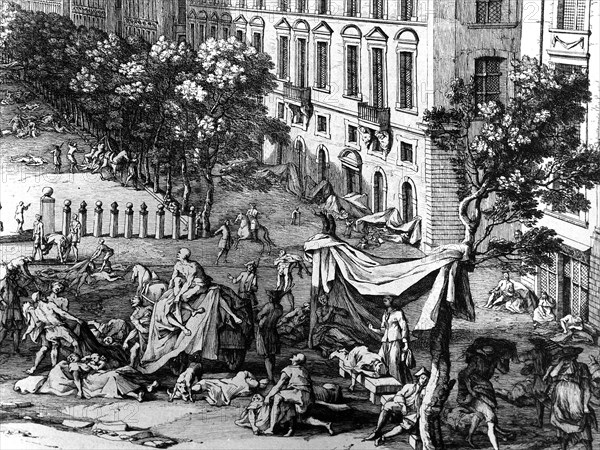 1720. The Great Plague in Marseilles