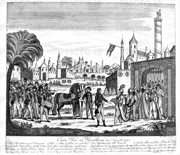 Juillet 1798. Entrée de Napoléon Bonaparte au Caire.