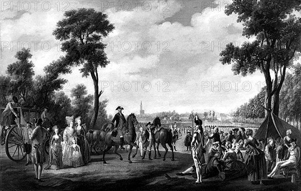 Revue du régiment de Condé.