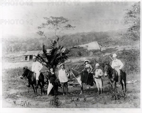 Percement du canal de Panama. 1883