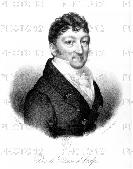 Jean Casimir, duke of Blacas d' Aulps (1771-1839).  Secretary of State to the first Restoration.  Minister for the house of the King