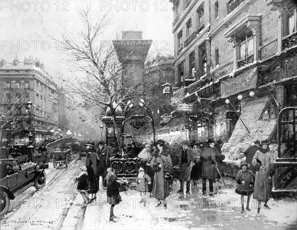 Boulevards in front of the Saint-Denis Door.  Particular collection.