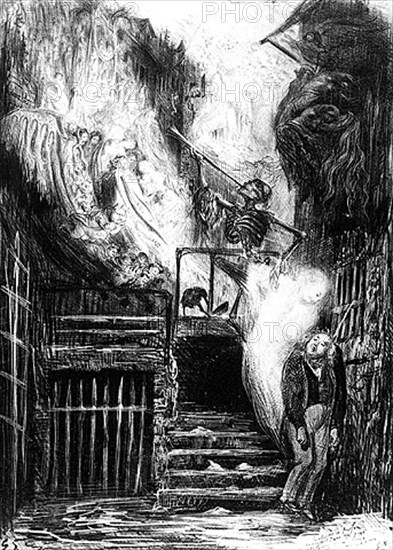 Mort de Gérard de Nerval, par Gustave Doré.