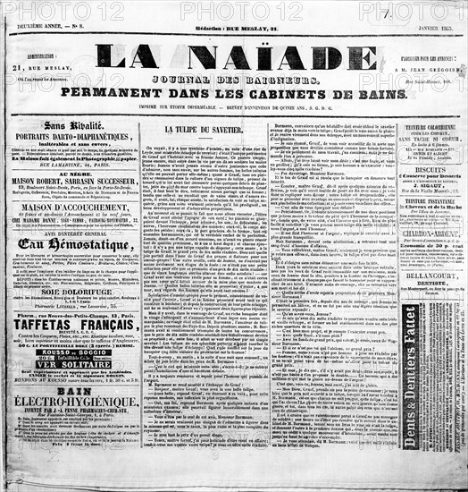 Couverture du journal "La Naïade"