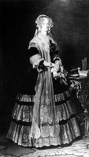 La reine Marie-Amélie, épouse du roi Louis-Philippe