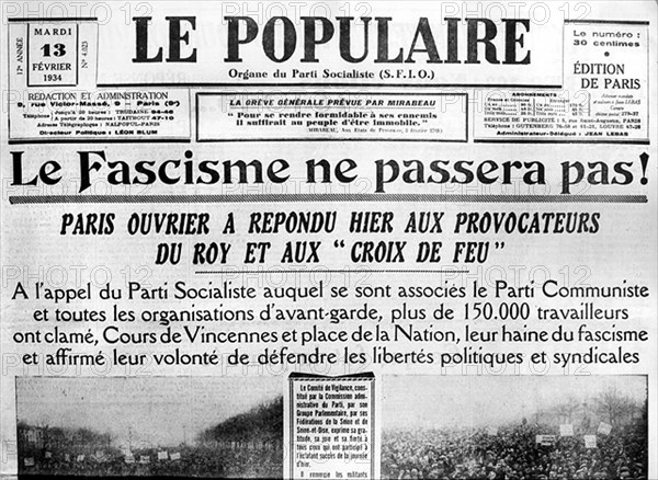 "Le fascisme ne passera pas"