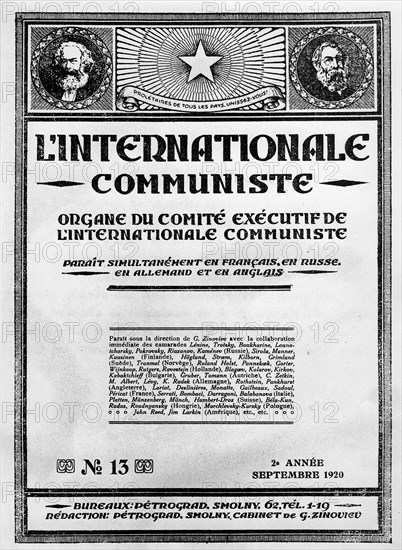 September 1920.  Communist propaganda