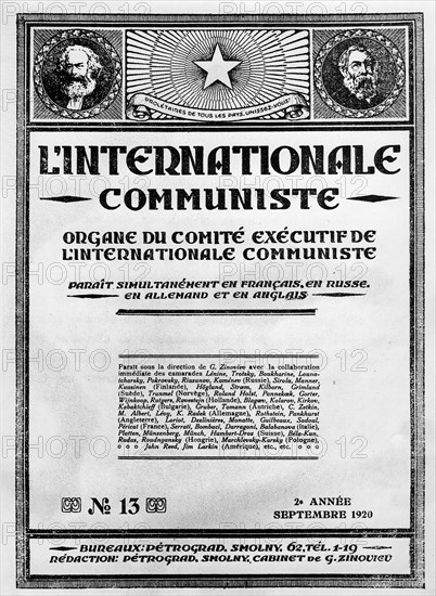 Septembre 1920. Propagande communiste