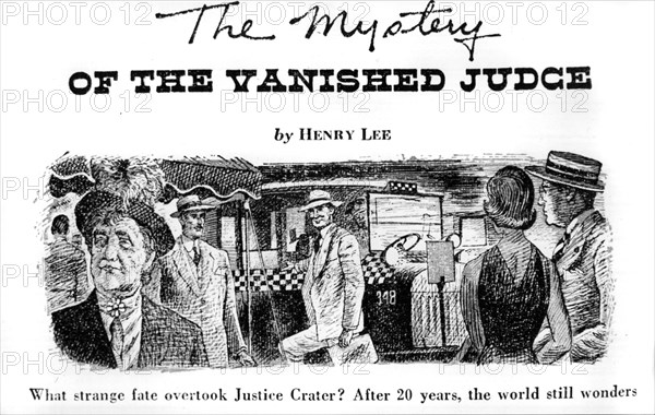 The Thirties.  The United States.  Caricature on a unsolved business
