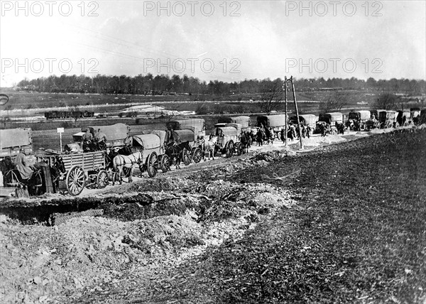 Relève des troupes à la Bataille de Verdun