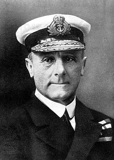 Marine anglaise. John Ruthworth Jellicoe, amiral anglais