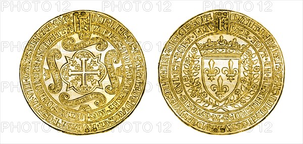 Médaille en or de 1451, commémorative de l'expulsion des Anglais