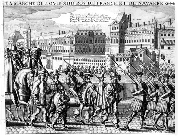 Louis XIV crossing Paris as a child