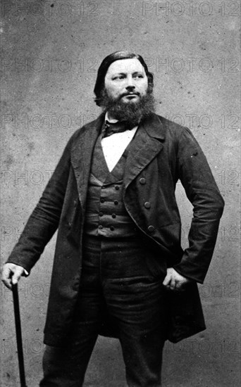 Carjat. Photograph of Gustave Courbet