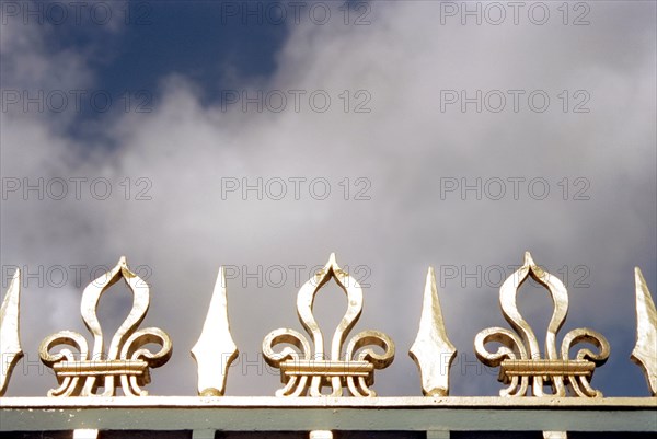 Versailles, the Petit Trianon, detail of the gate