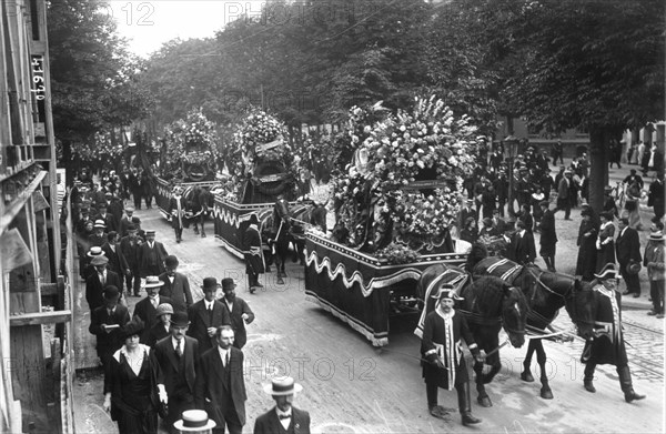 Obsèques de Jean Jaurès (1859-1914) le 4 août 1914