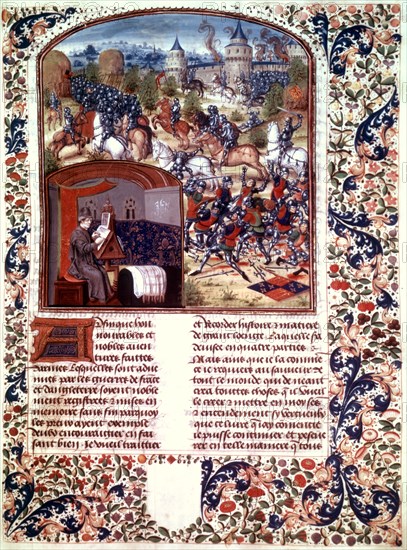 Froissart writing his Chronicles.