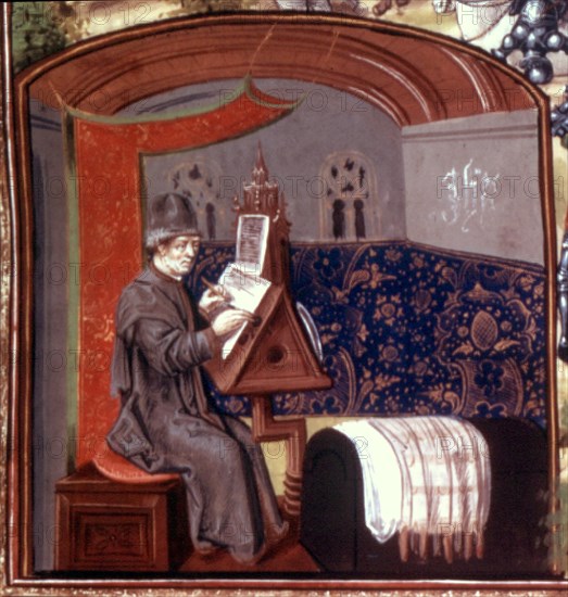 Froissart writing his Chronicles.