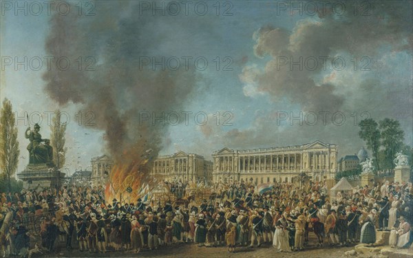 Demachy, Fête de l'Unité place de la Révolution, le 10 août 1793