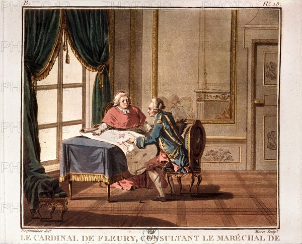 Cardinal de Fleury, Bishop of Fréjus and Louis XV's private tutor